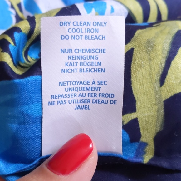 '50s inspired Boden silk skirt. EUC, size 14. - Picture 6 of 6